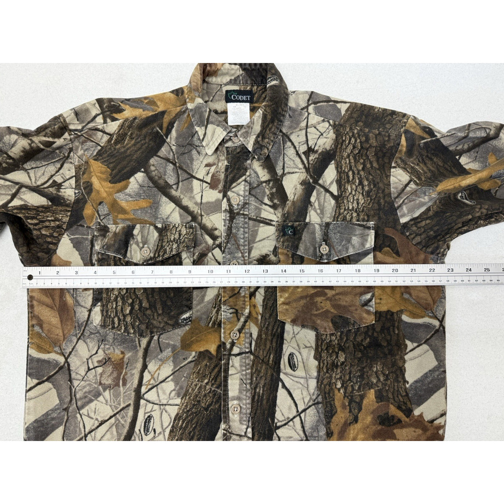Vintage CODET Mens Medium RealTree Hardwear Camo Cotton Flannel Hunting Shirt - Picture 7 of 10